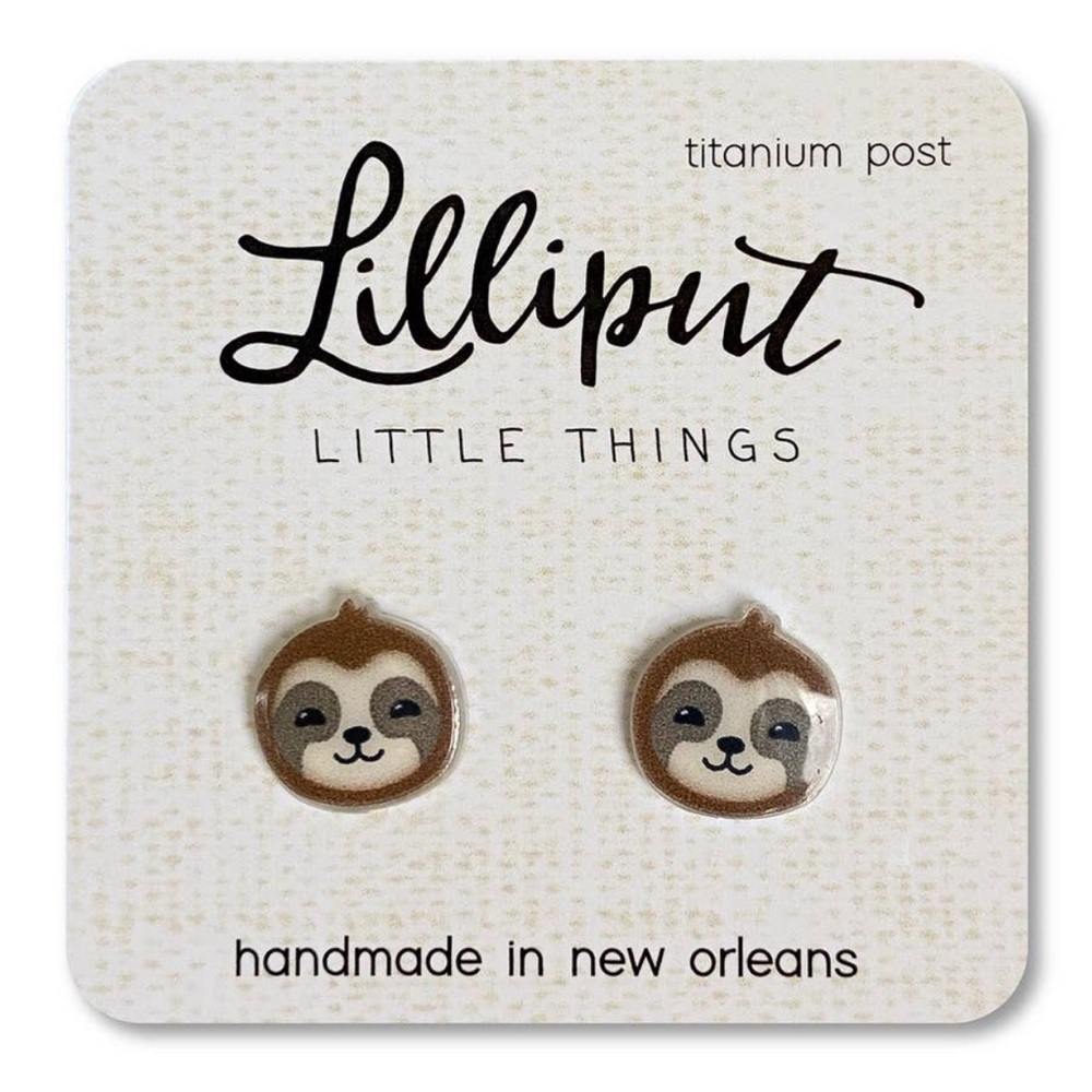 Sloth Earrings - Picture 2 of 2
